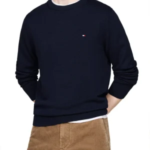 Pullover Pima Org Ctn Cashmer Uomo Mod. MW0MW28046 DW5 Desert Sky