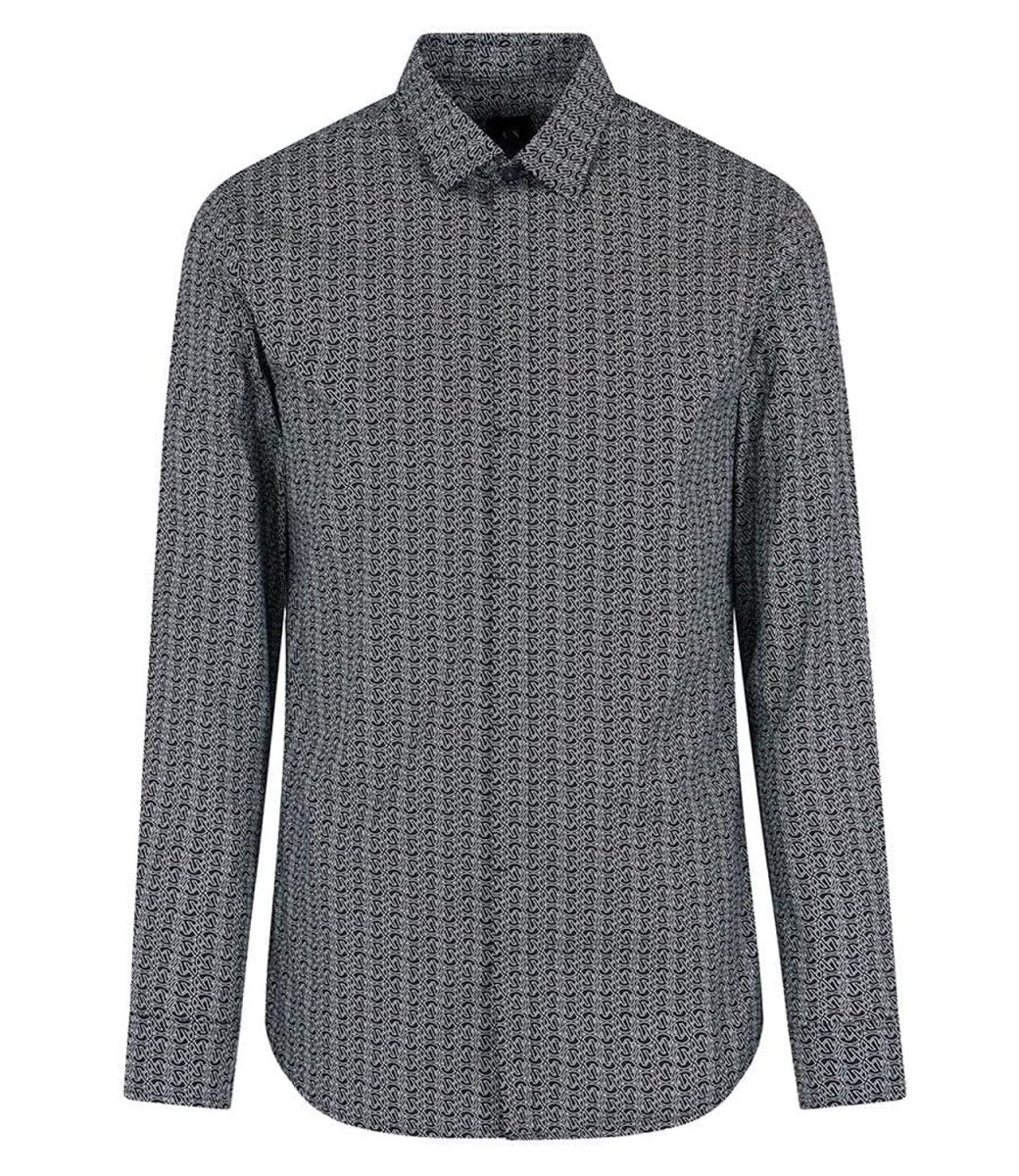 A|X Camicia Maica Lunga Uomo Mod. XM000625 AF13184 FC012 Fantasia