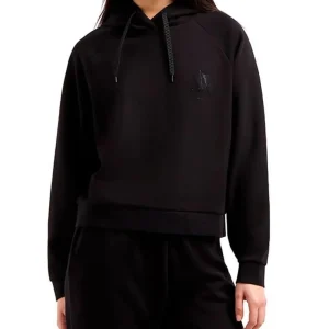 A|X Felpa cappuccio Donna Mod. XW000827 AF13397 UC001 Nero