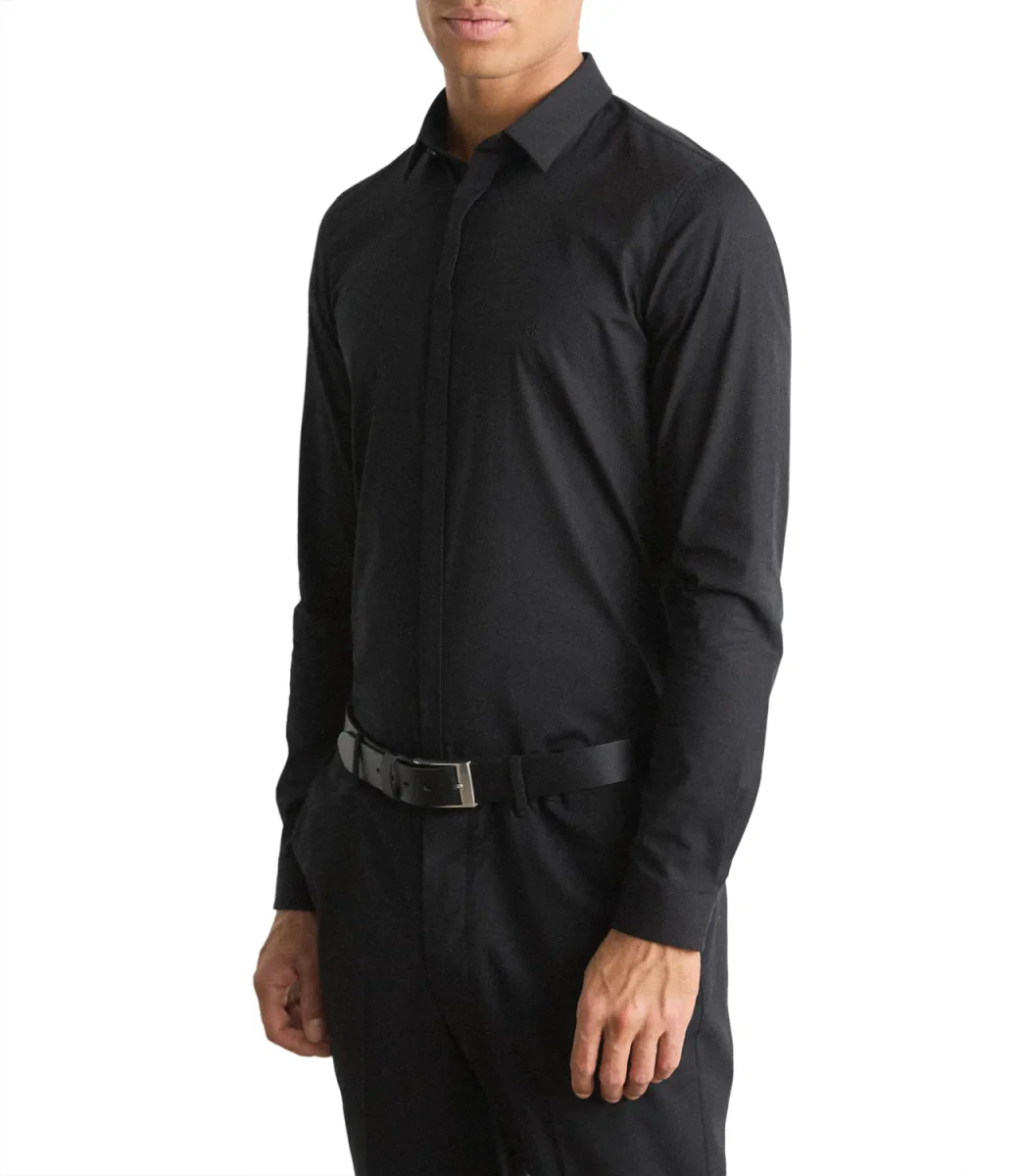 Camicia Maniche Lunghe Uomo Mod. K10K109891 BEH Black