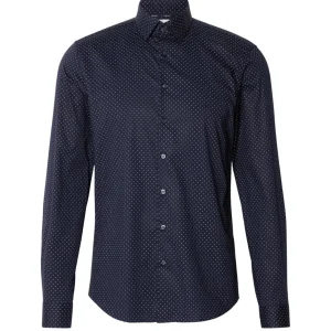 Camicia maniche Lunghe Uomo Mod. K10K113846 MICRO CHW Blu