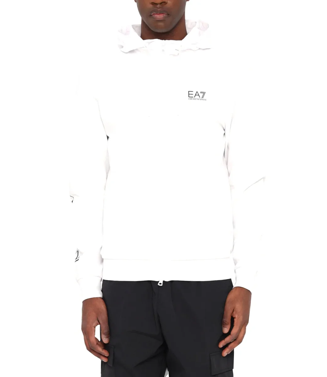 Emporio Armani Felpa Zip Uomo Mod. 7M000568 AF13512 M0003 Bianco
