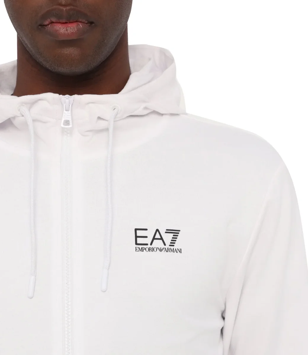 Emporio Armani Felpa Zip Uomo Mod. 7M000568 AF13512 M0003 Bianco - immagine 6