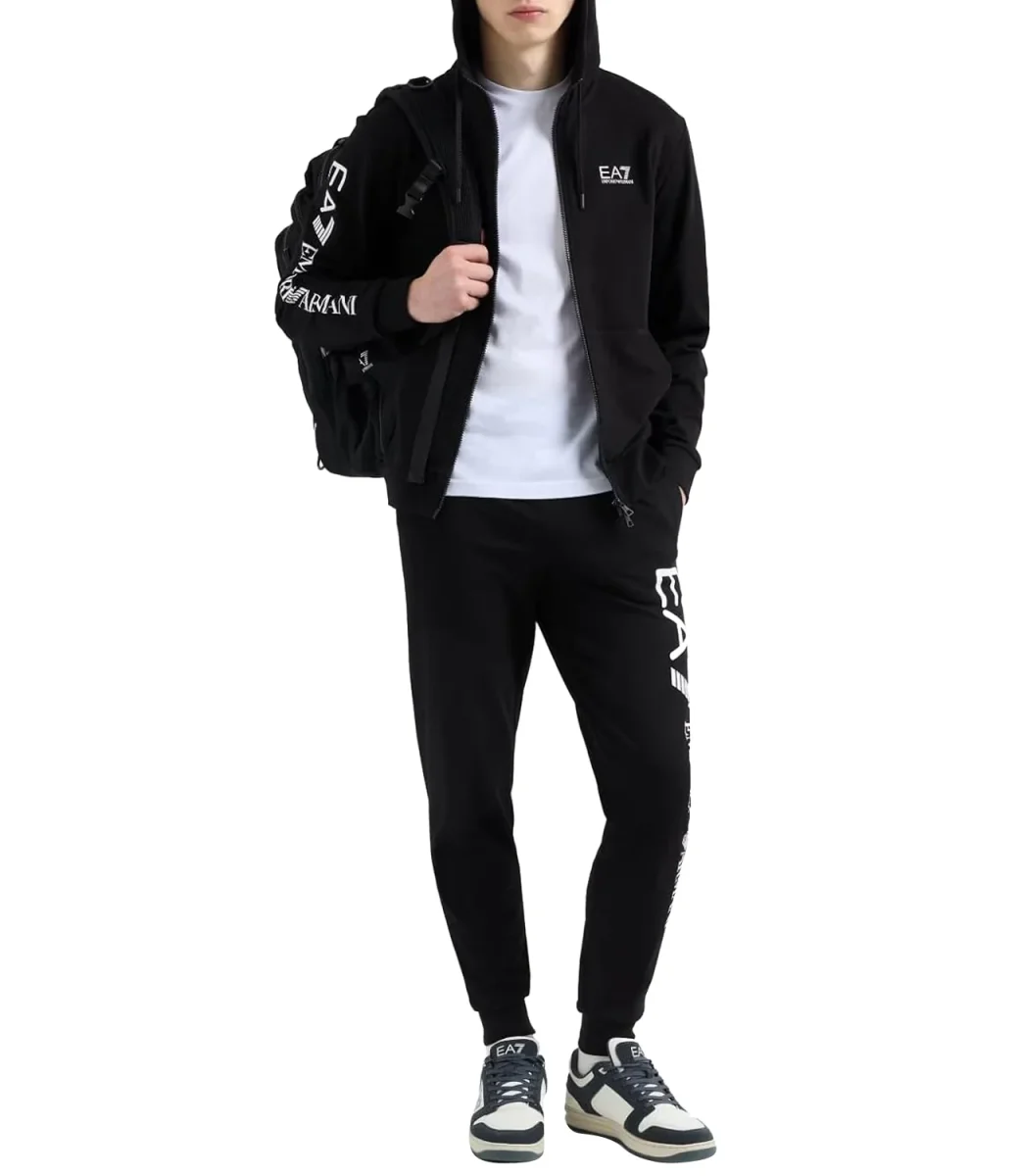 Emporio Armani Felpa Zip Uomo Mod. 7M000568 AF13512 MC001 BLACK - immagine 5