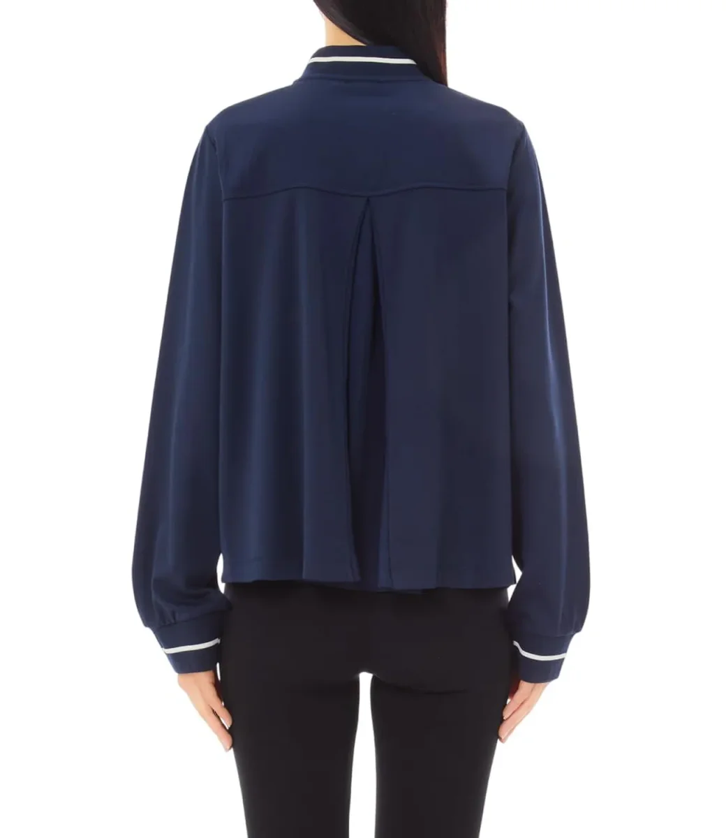 Liu Jo Felpa Felpa Aperta Donna Mod. TA5119 J5942 93922 Nuit Noir - immagine 3