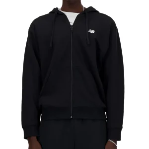 Felpa Zip Stacked Logo French Terry Full Zip Hoo Uomo Mod. MJ41501 BK Black