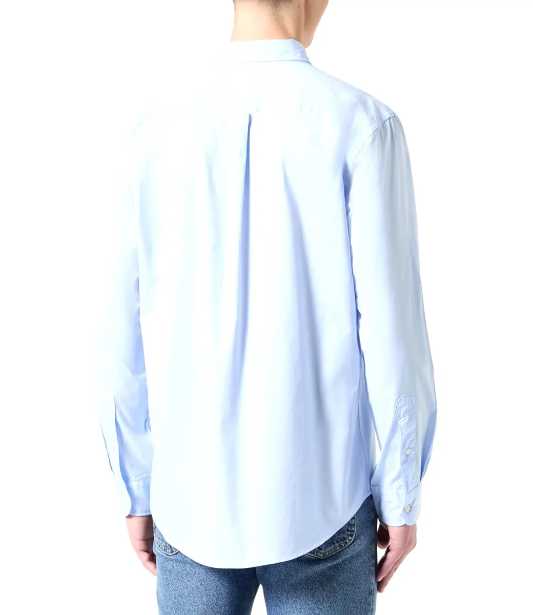 Camicia Maniche Lunghe Uomo Mod. MW0MW39988 C3Q Celeste - immagine 4
