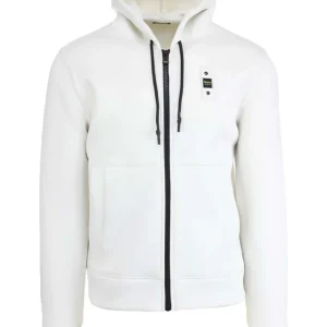 Felpa Zip Colby da Uomo - Bianco