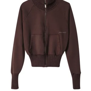 Felpa Zip da Donna - Marrone