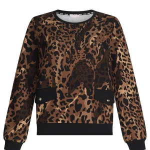 Liu Jo Felpa Donna Mod. TF5124 JS182 M9701 Chocolate
