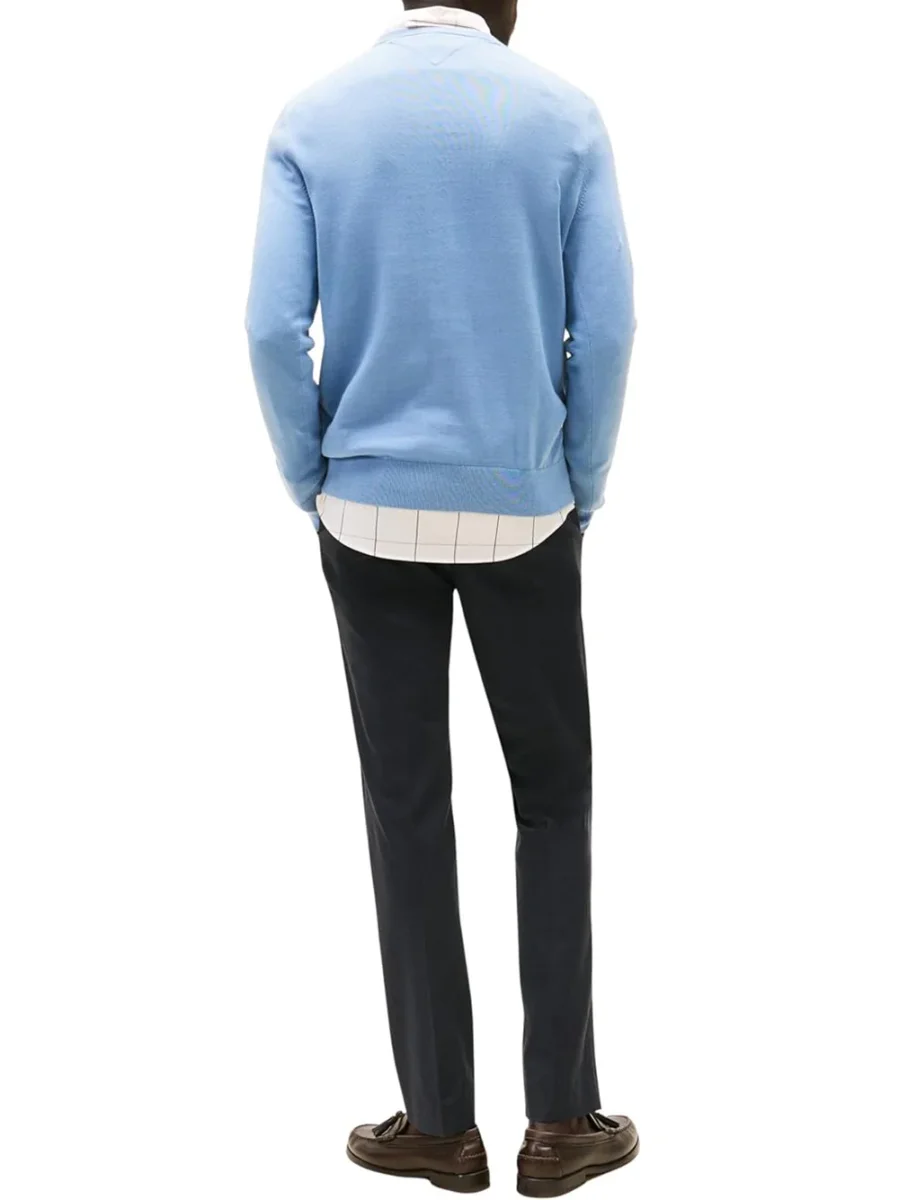 Pullover Uomo Mod. MW0MW39999 C2B Azzurro - immagine 3