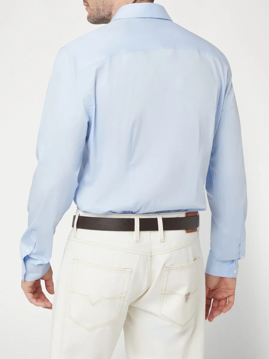 Camicia Classica da Uomo - Celeste - immagine 6