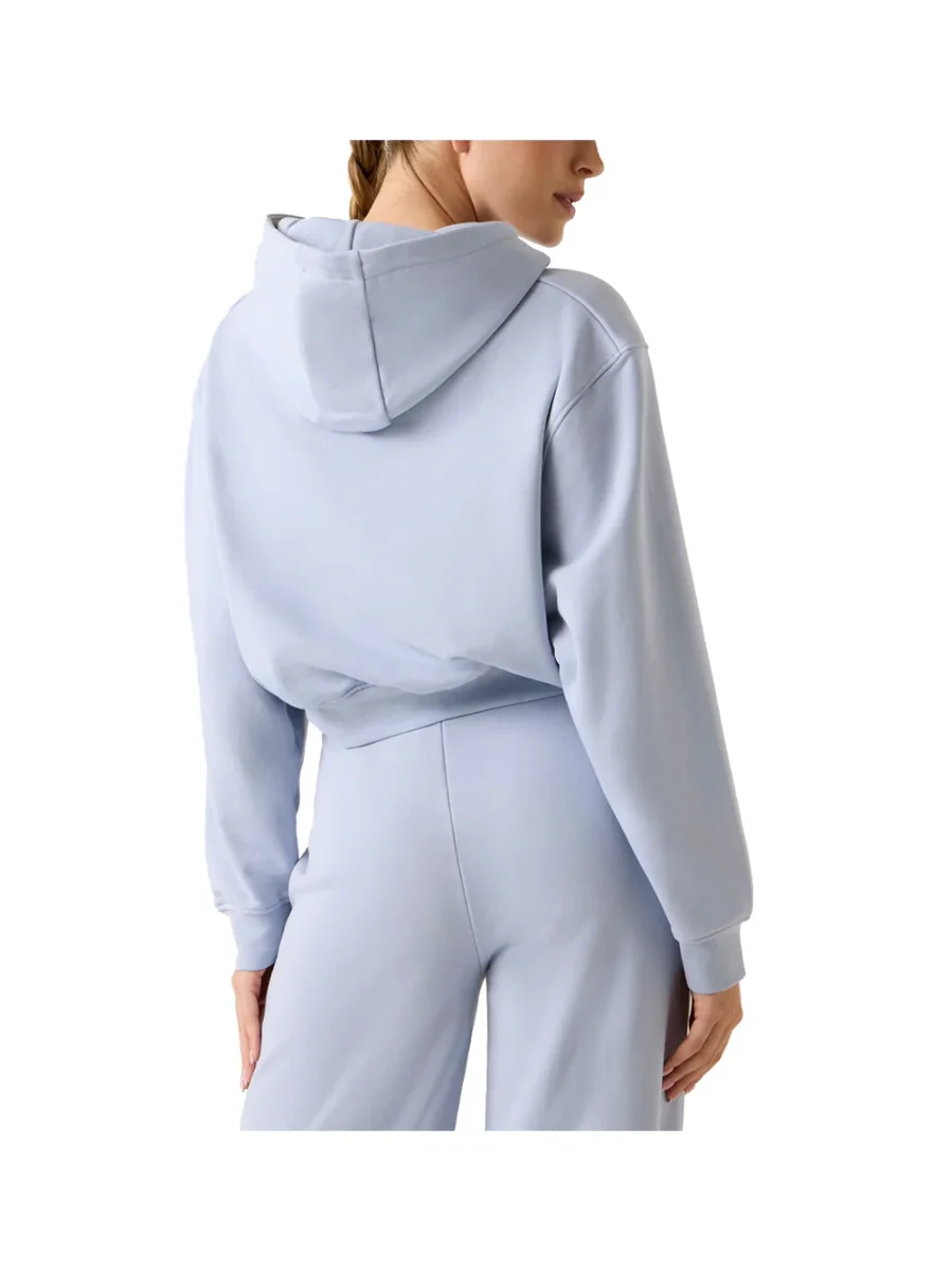 Felpa cappuccio Donna Mod. V6RQ03 KD761 G7HP Celeste - immagine 3
