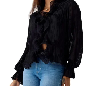 Top Donna Mod. W6RH31 WI342 JBLK Nero