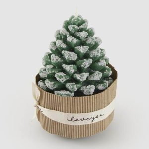 EDG Candela Pigna Verde H12.5cm Ø8cm