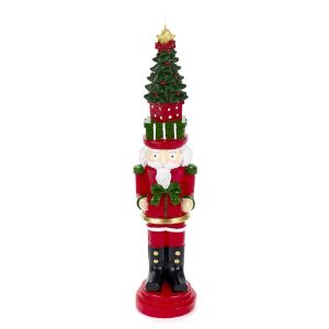 Nuvole di Stoffa Candela Schiaccianoci Albero 33 cm