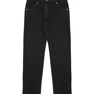 PANTALONE BAMBINO IN DENIM NERO REGULAR FIT DANIELE ALESSADRINI
