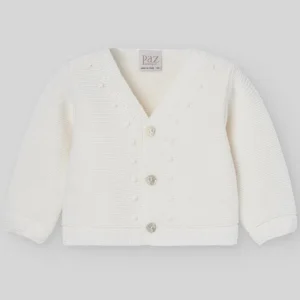 CARDIGAN NEONATO IN LANA PANNA PAZ RODRIGUEZ