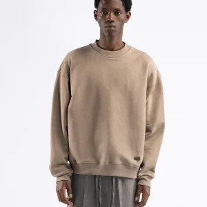 FELPA UOMO GIROCOLLO OVERSIZE TORTORA I'M BRIAN