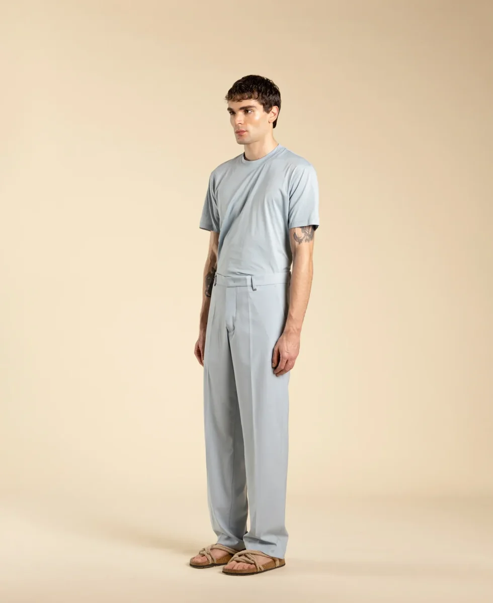 T-shirt regular fit in cotone filo di scozia - immagine 4