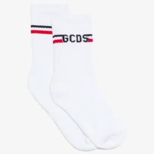CALZINO BAMBINO LOGATO BIANCO GCDS